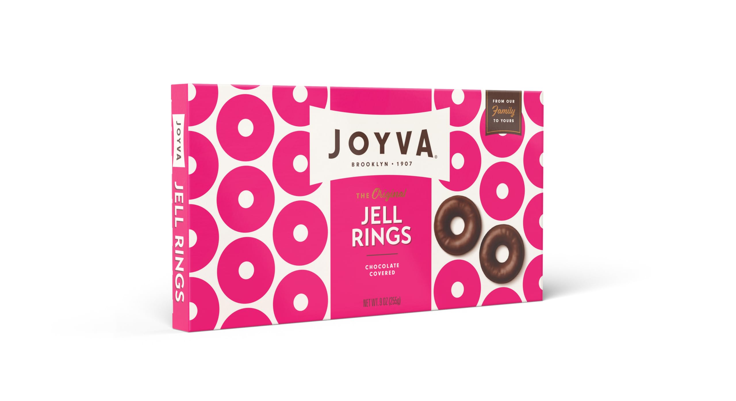 Product image of Joyva Jell Rings Bulk Box 165 Pieces Chocolate Jelly Filling Kosher Parve Vegan Non-Dairy No Gluten 5 lb